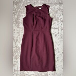 Banana Republic Rich Burgundy Midi Dress